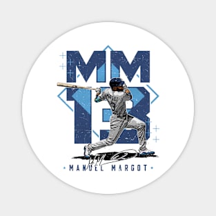 Manuel Margot Tampa Bay Player Square Magnet